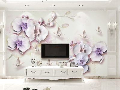 پوستر دیواری گل های برجسته زیبا