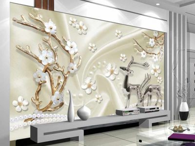 پوستر دیواری شاخه های طلایی
