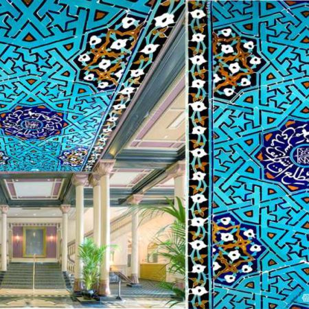 پوستردیواری سقفی طرح سنتی کاش کاری