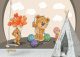 کاغذ دیواری سه بعدی خرس های عروسکی