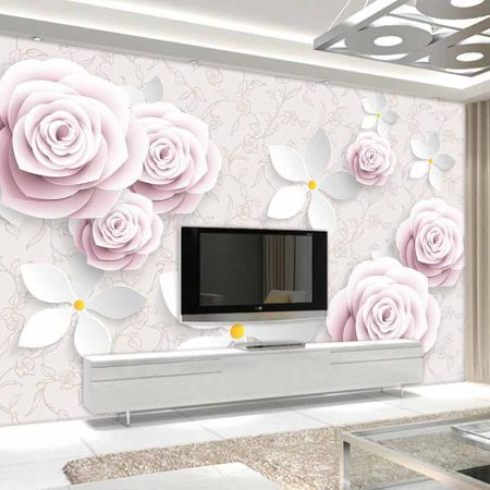 پوستر دیواری طرح گل های رز برجسته