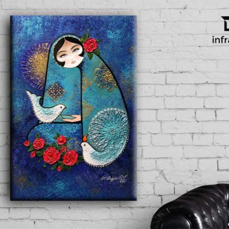 پوستردیواری طرح دخترچادری