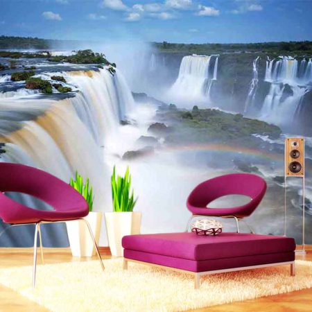 پوستر دیواری طرح آبشار و طبیعت بکر