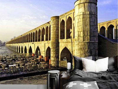پوستر دیواری طرح مکان تاریخی اصفهان