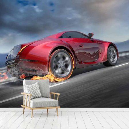 پوستر دیواری طرح ماشین اسپرت