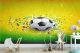 کاغذ دیواری سه بعدی طرح کودکانه توپ فوتبال