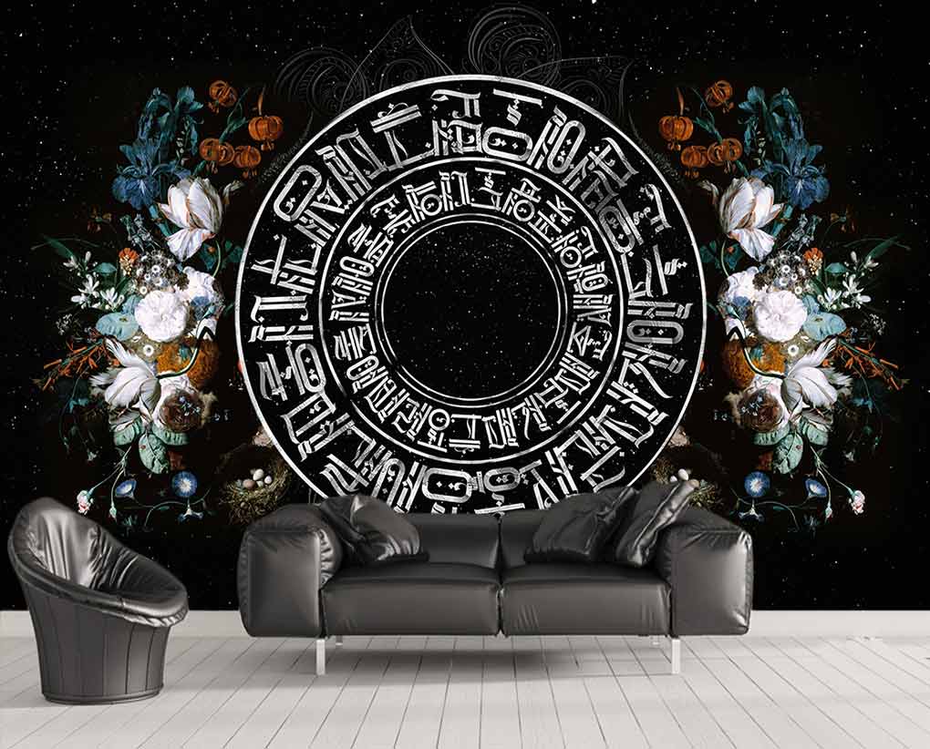کاغذ دیواری سه بعدی طرح دابره اسپرت