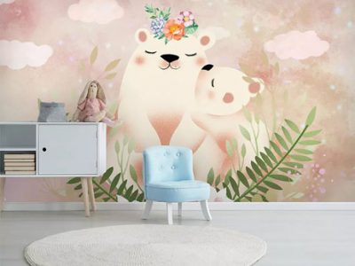 پوستر دیواری طرح کودکانه خرس مهربون