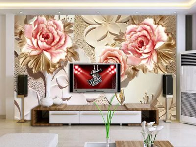 پوستر دیواری گل رز و گلدان