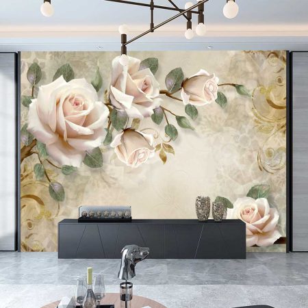 پوستردیواری رز سه بعدی