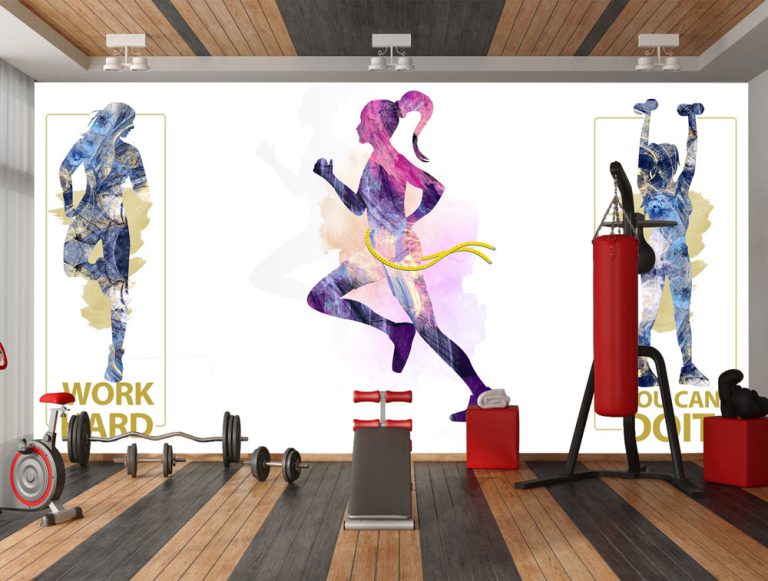 پوستر دیواری ایروبیک و حرکات ورزشی