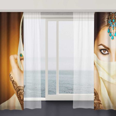 پرده تصویری چهره هندی