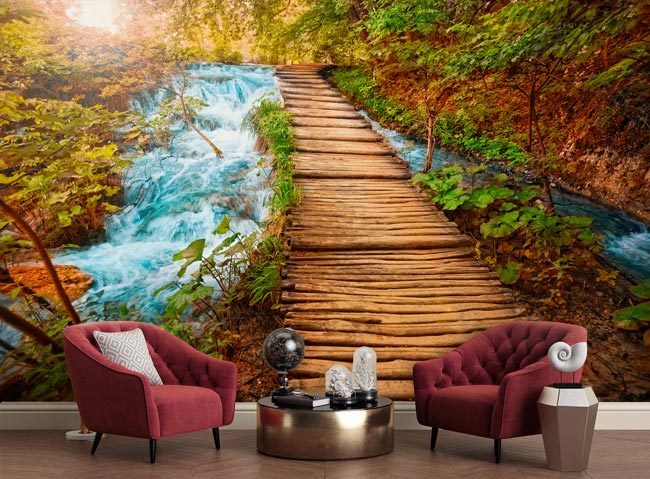 پوستر دیواری منظره رود خانه BA-2443