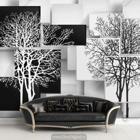 پوستر دیواری سه بعدی طرح مدرن BA-2717