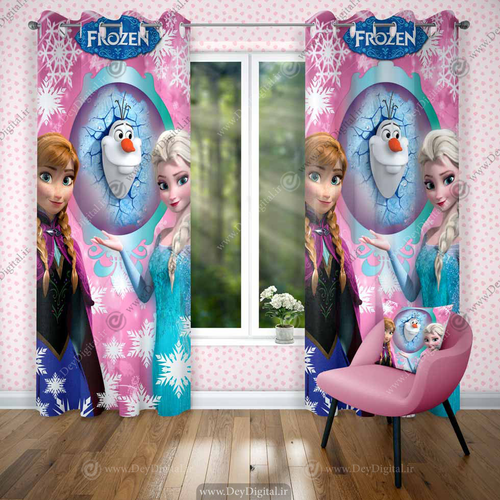 پرده طرح السا و انا pk-2088