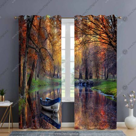 پرده پانچ طبیعت پاییز BA-2963