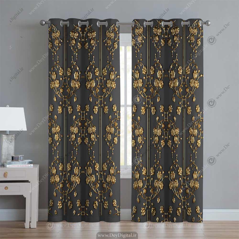 پرده پانچی کلاسیک BA-2969