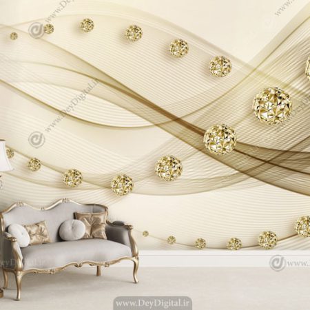 پوستر دیواری سه بعدی گوی معلق Ba-4026