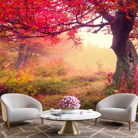 پوستر دیواری درخت شکوفه زده ba-2844