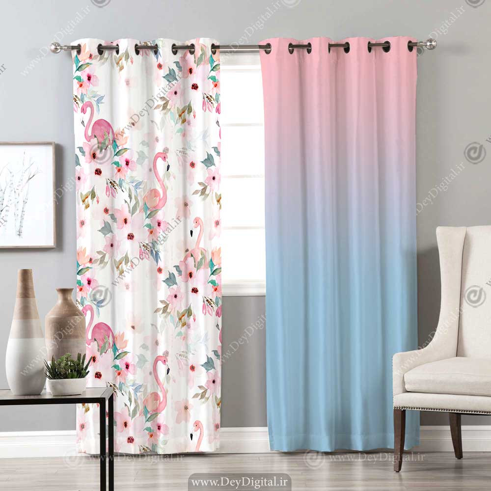 پرده گل مدرن pk-2108