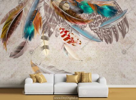 پوستر دیواری پر طاووس BA-2367