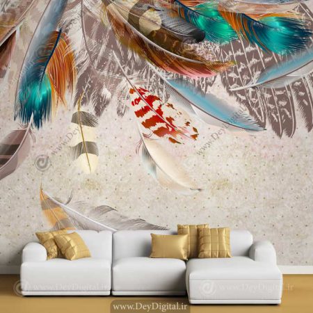 پوستر دیواری پر طاووس BA-2367