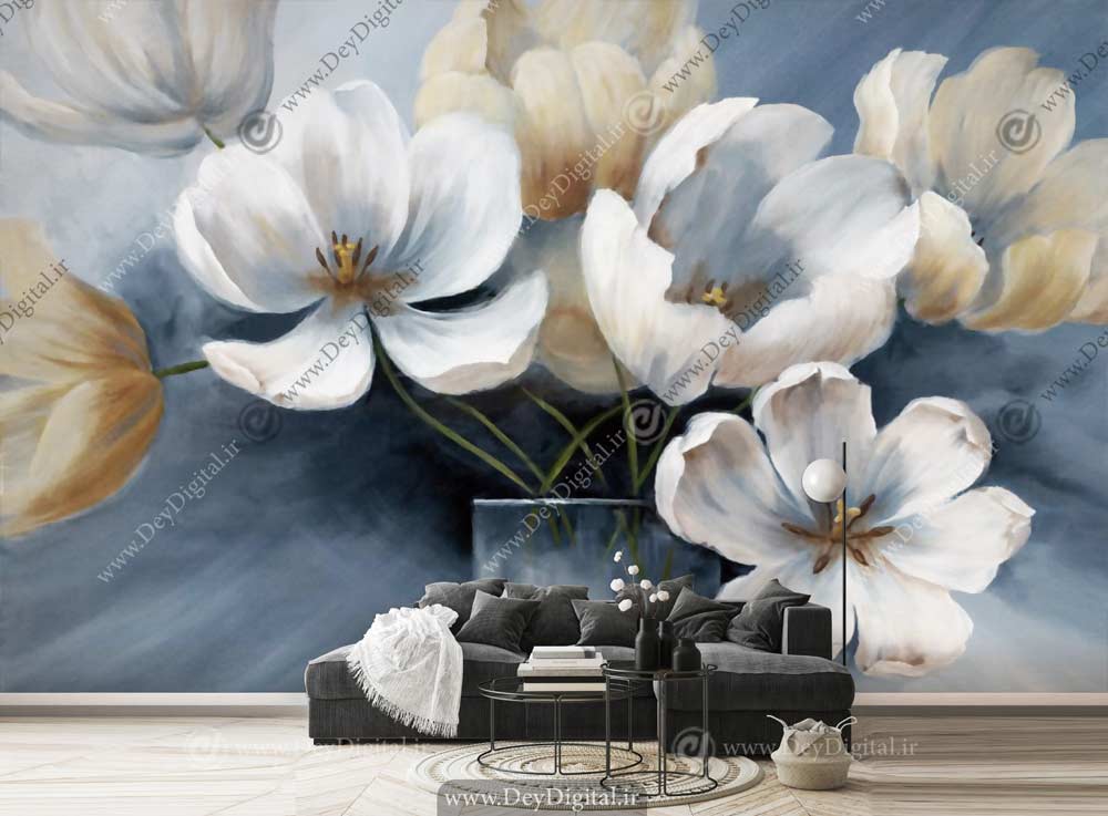 پوستر دیواری گل سه بعدی BA-2501