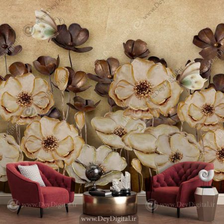 پوستر دیواری گل هنری BA-2728