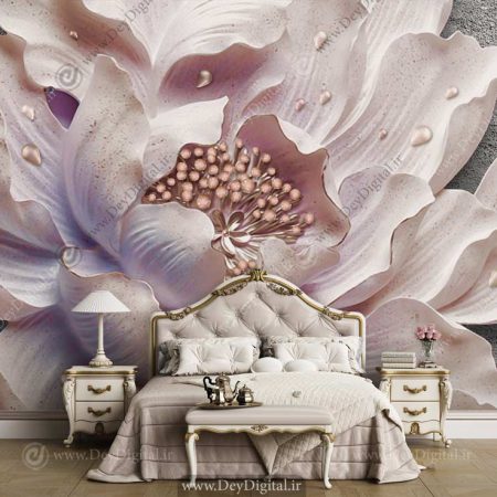پوستر دیواری گل سه بعدی BA-2745