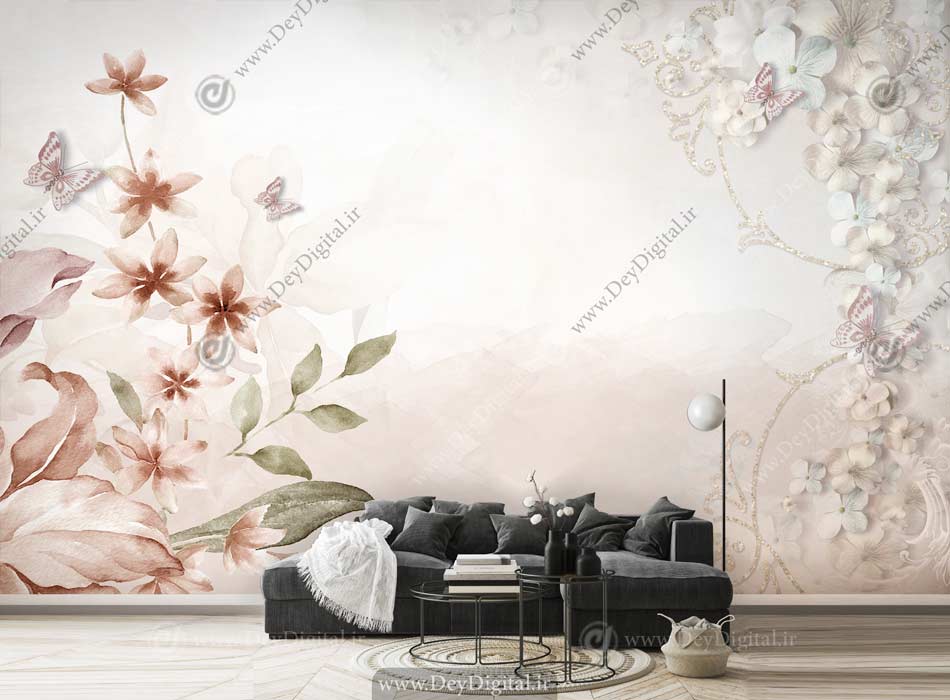 پوستر دیواری گل هنری BA-3103