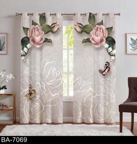 پرده پذیرایی گل BA-7069