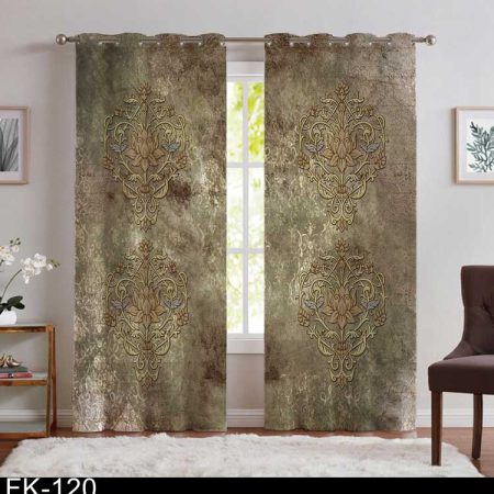 پرده پانچ کلاسک پرده چاپی خطاطی BA-1137