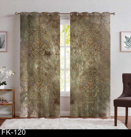 پرده پانچ کلاسک پرده چاپی خطاطی BA-1137