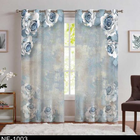 پرده طرح گل NF-1003