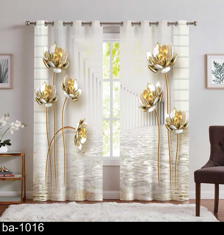 پرده پذیرایی گل ba-1016