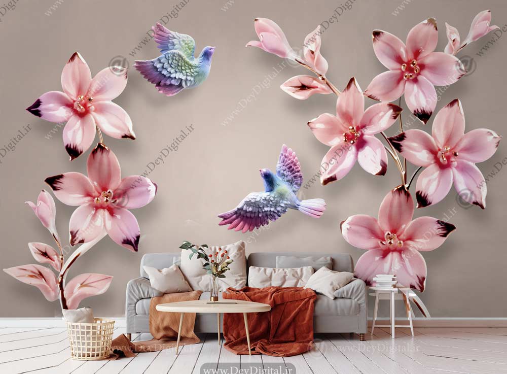 پوستر دیواری گل ba-2251