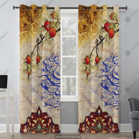 پرده پانچی سنتی خط pk-2613