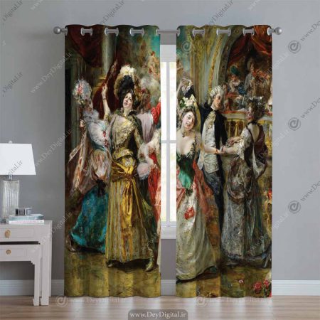 پرده پانچی کلاسیک pk-2630