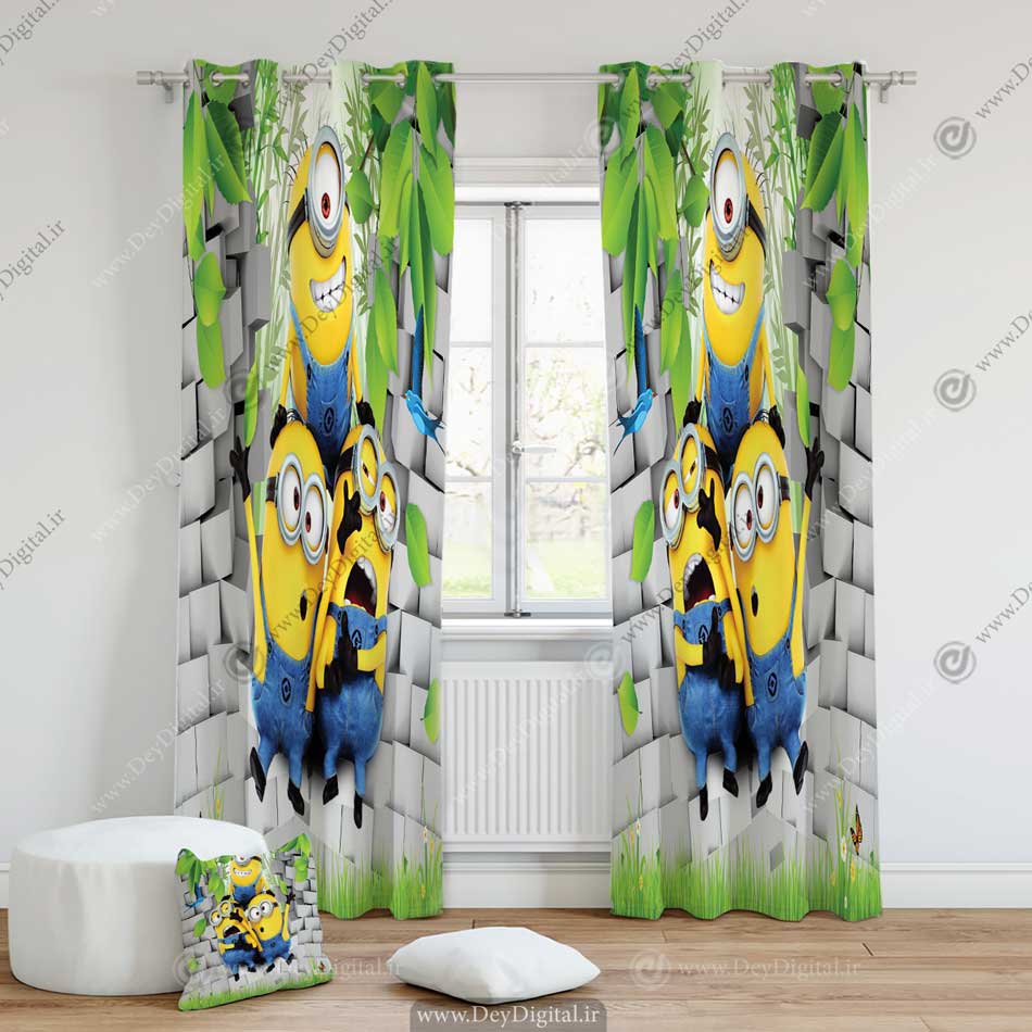 پرده اتاق خواب مینیون pk-2650