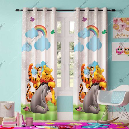 پرده اتاق کودک طرح پو pk-2669
