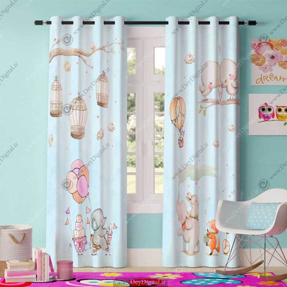 پرده چاپی اتاق بچه pk-2734