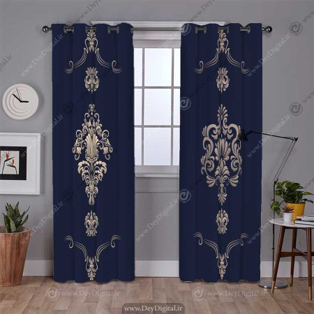 پرده پانچی طرح کلاسیک pk-2737