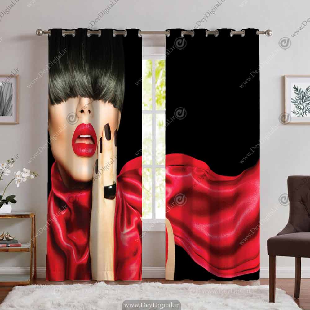 پرده چاپی فیس زن PK-2808