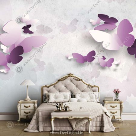 پوستر دیواری سه بعدی پروانه BA-5162