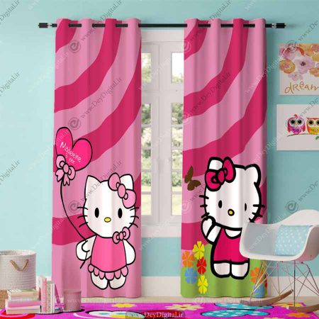پرده پانچی طرح کیتی PK-2780
