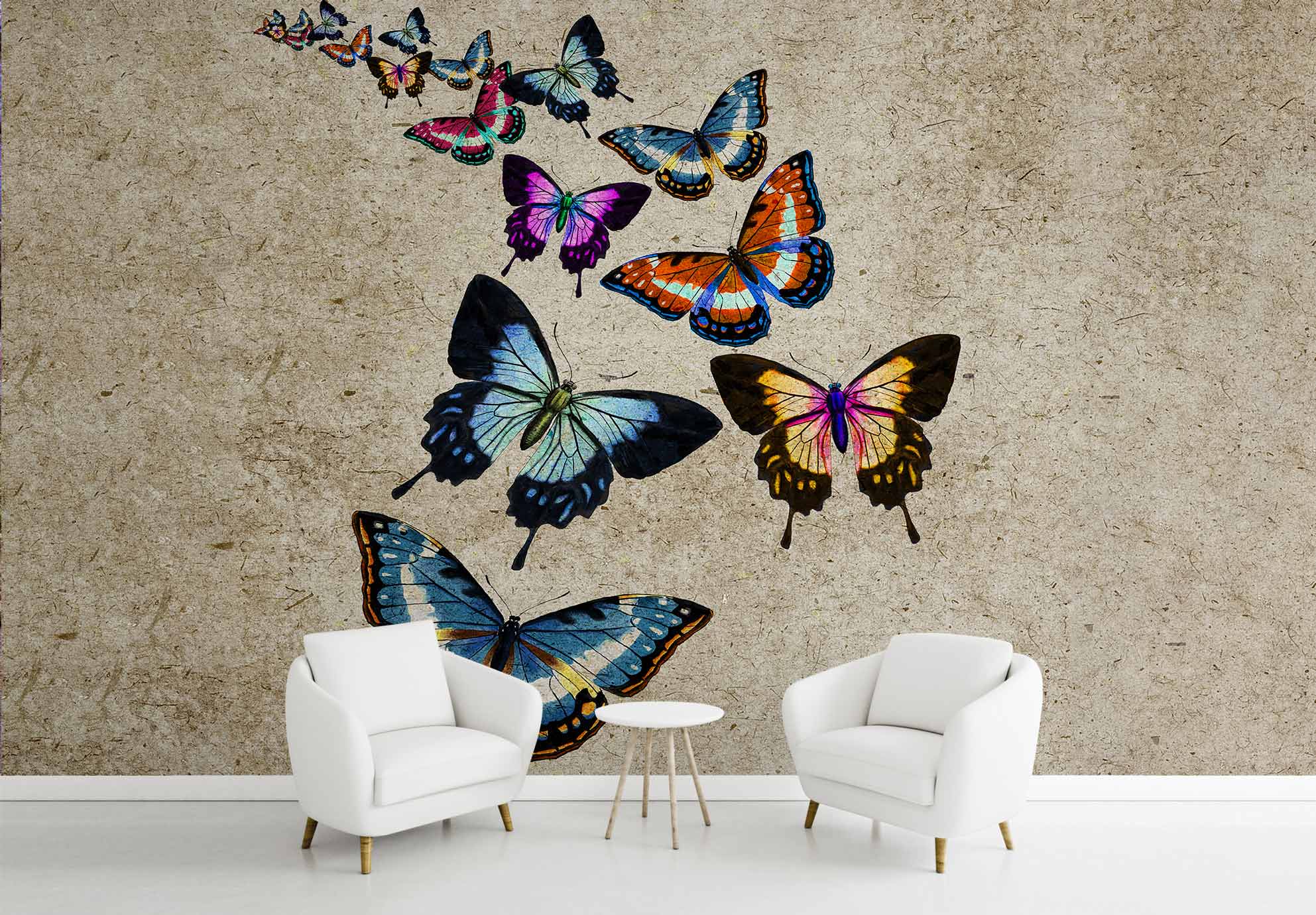 پوستر دیواری پرواز پروانه ها ba-5805
