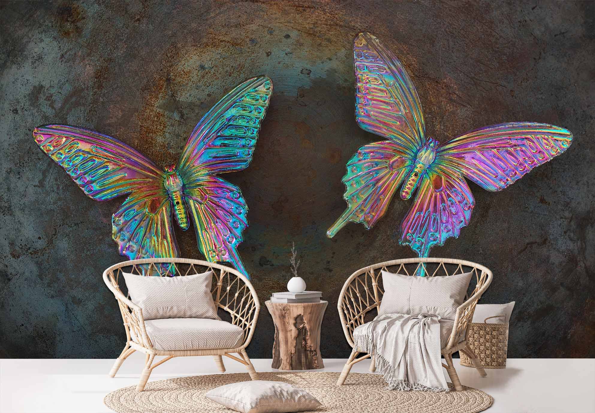 پوستر دیواری سه بعدی پروانه ba-5808