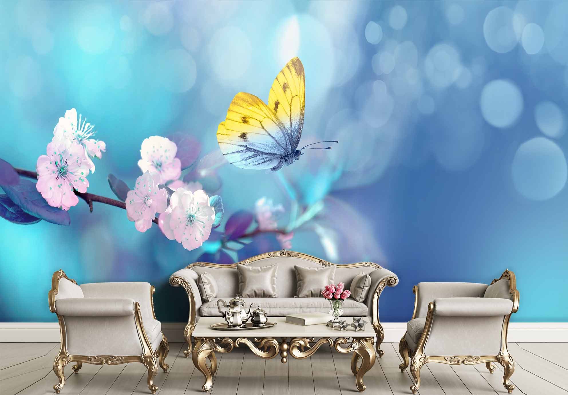 پوستر دیواری پروانه زیبا ba-6002