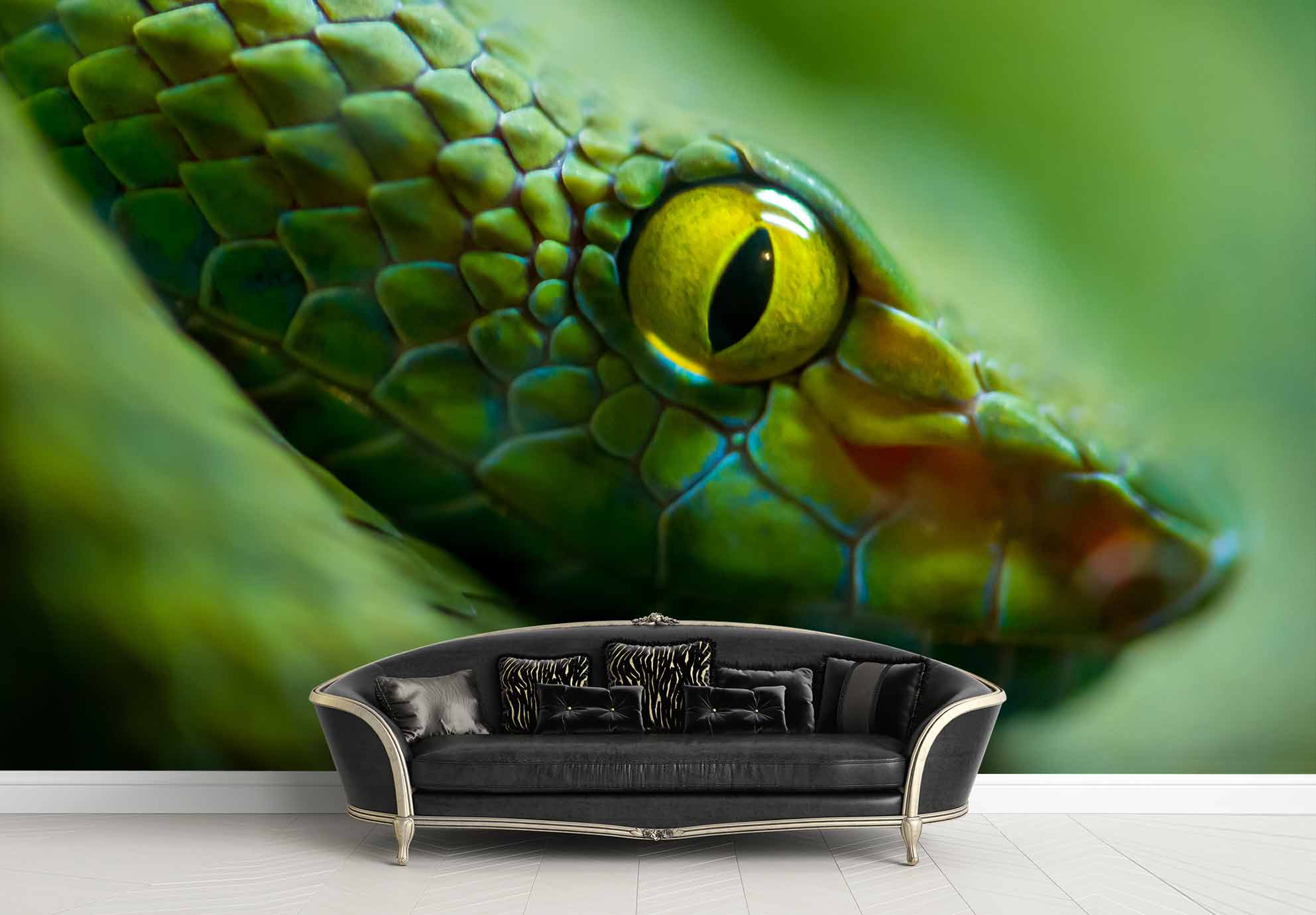 پوستر دیواری مار سبز ba-6029