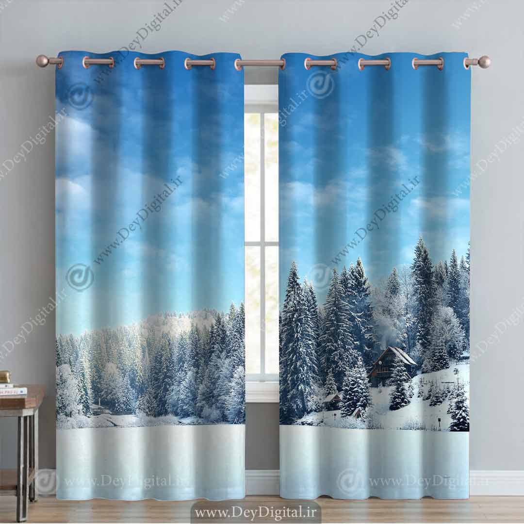 پرده پانچی زمستان کوهستان pk-3331